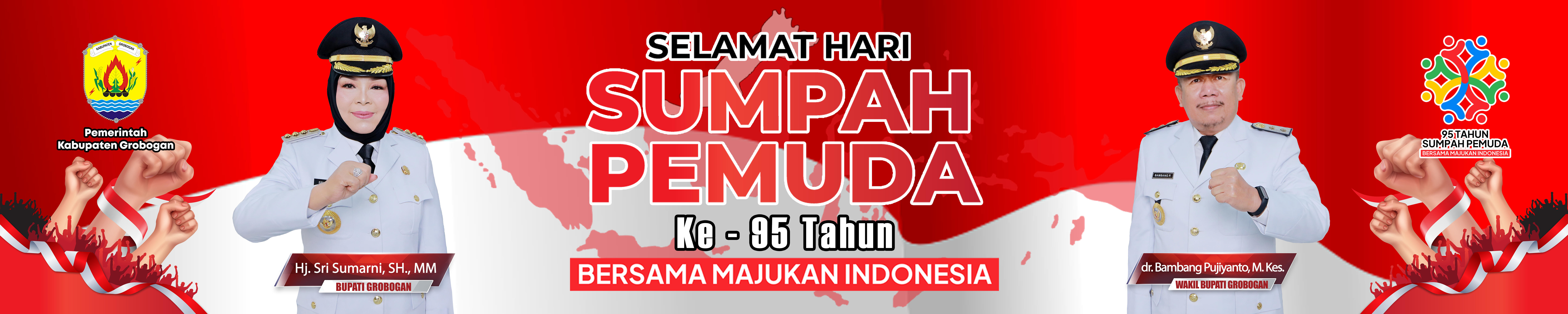 Spanduk hari sumpah pemuda 2023 5x1m