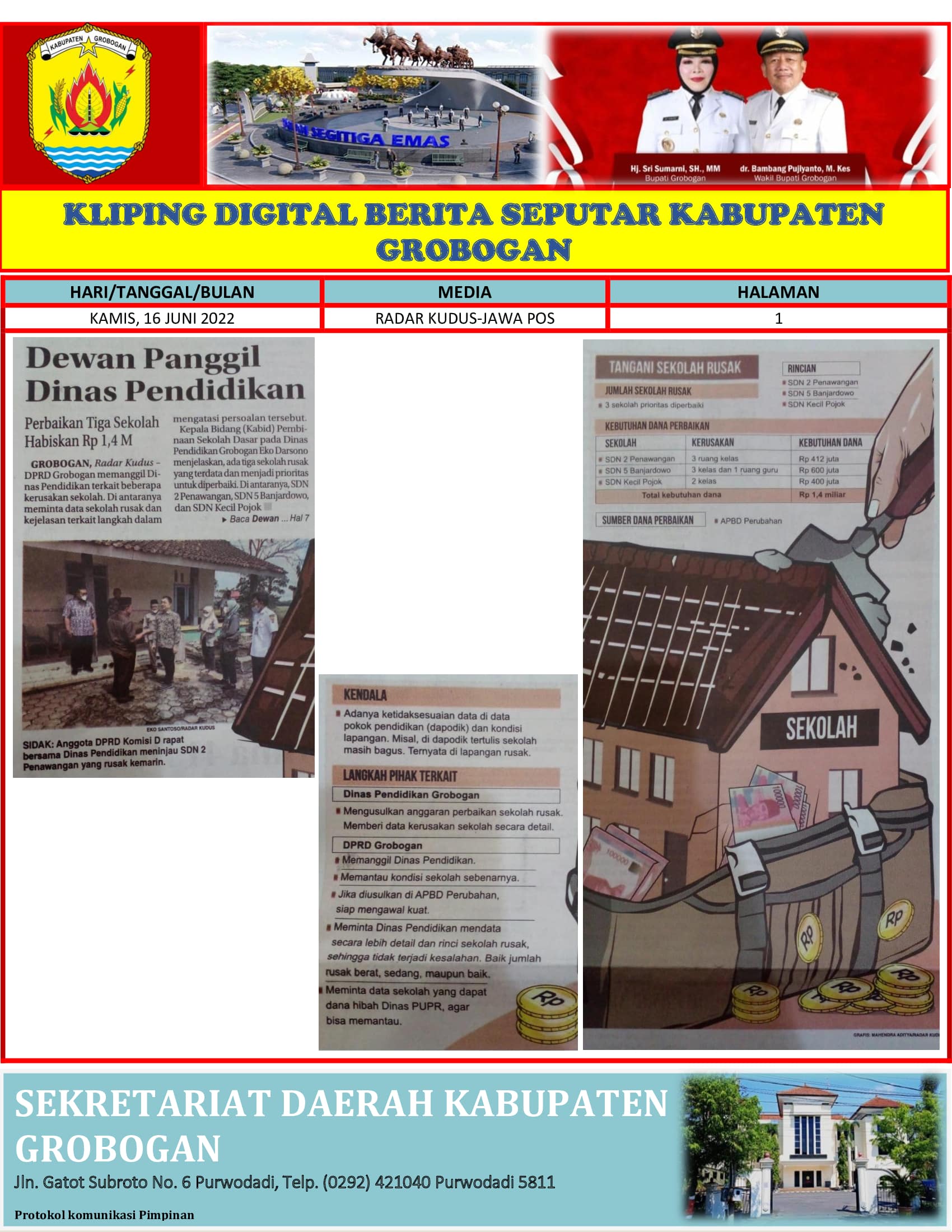 Dewan Panggil Dinas Pendidikan Radar Kudus 16062022