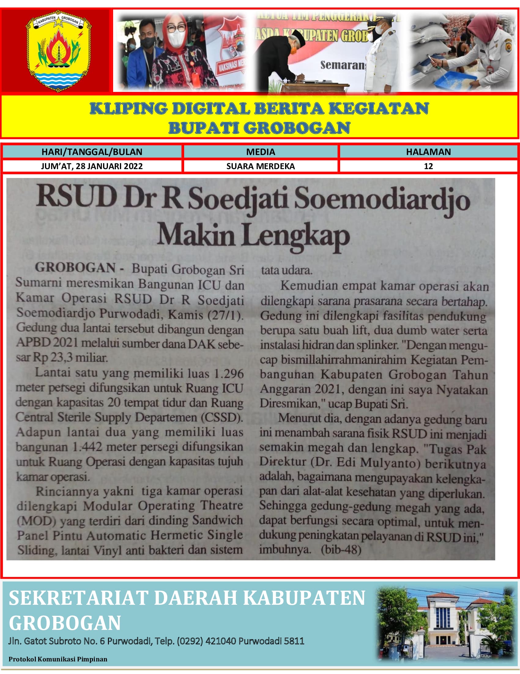 RSUD Dr R Soedjati Soemodiardjo Makin Lengkap Radar Kudus 28012022