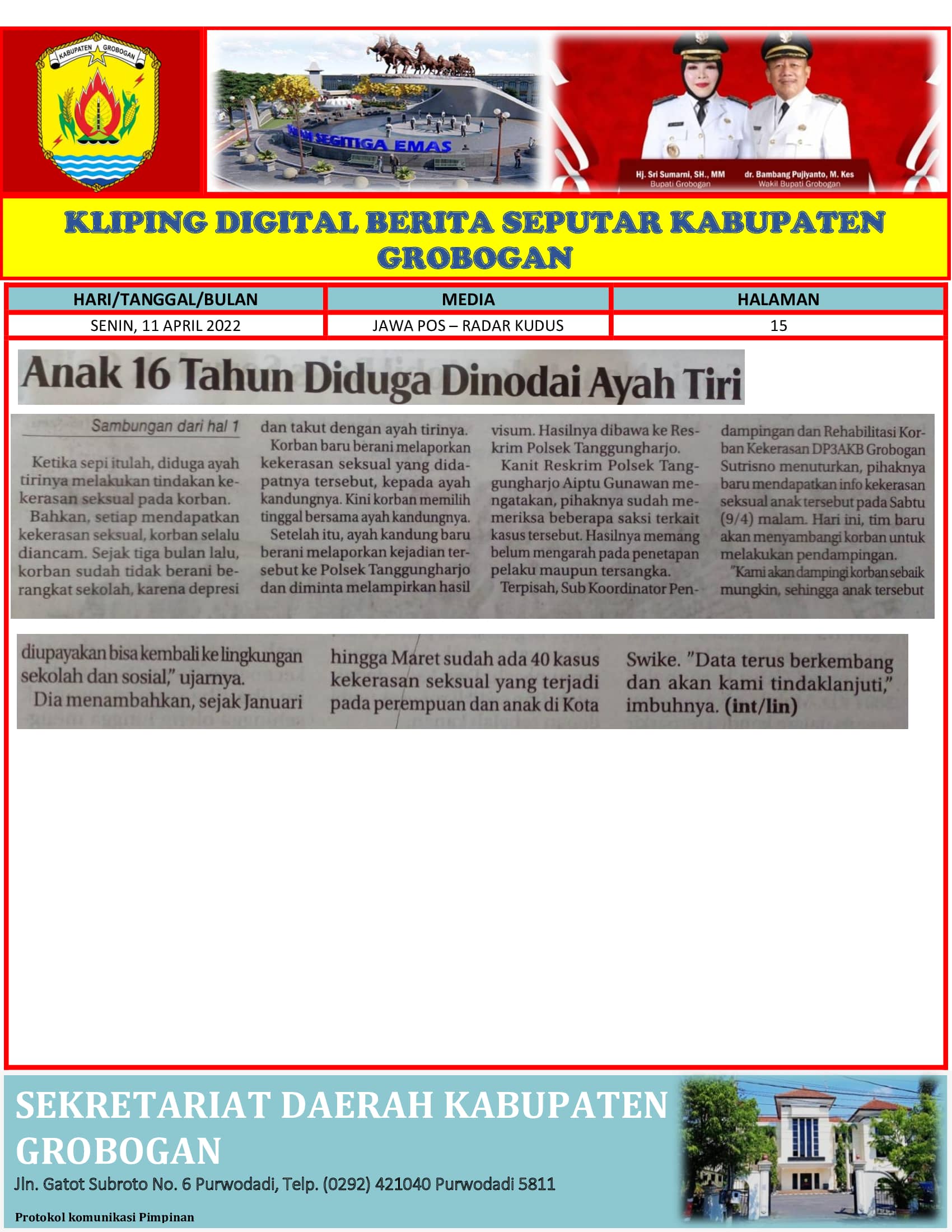 Sambungan Anak 16 Tahun Diduga Dinodai Ayah Tiri Radar Kudus 11042022 min