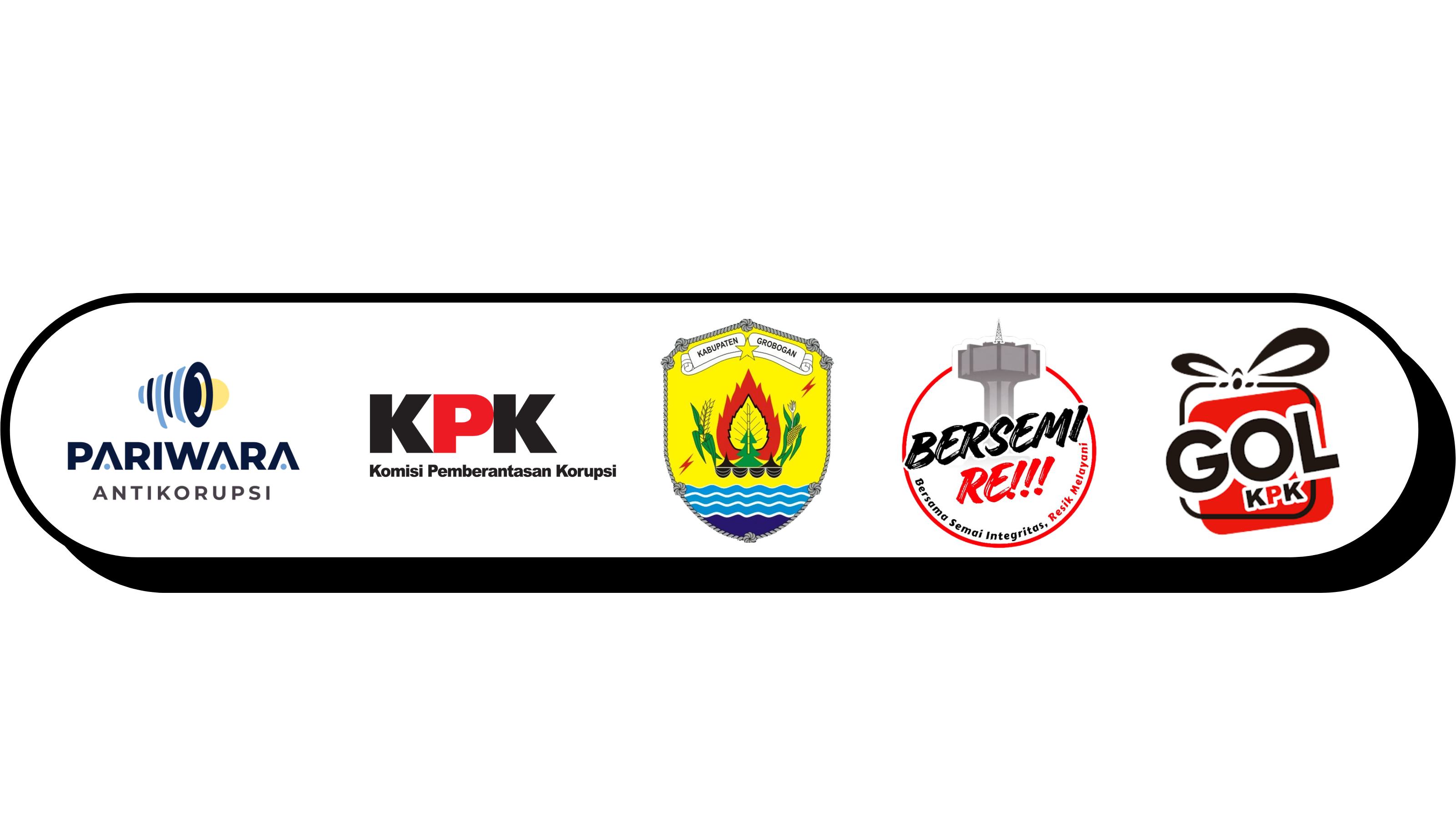 URUTAN LOGO WAJIB PARIWARA ANTIKORUPSI GROBOGAN