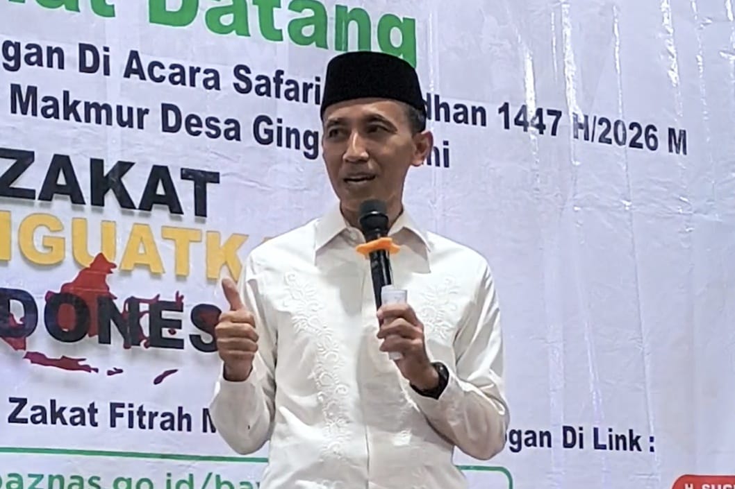 sekda sampaikan sambutan safari ramadan di ginggangtani